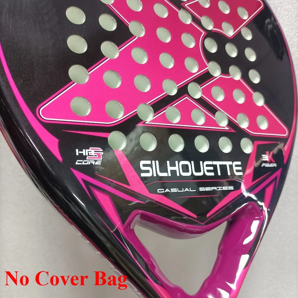 Hot Professional Padel Tennis Racket Carbon Fibre Composite Diamond Shaped EVA Laminated Foam Fengdong 3D SPIN Sports Racquet