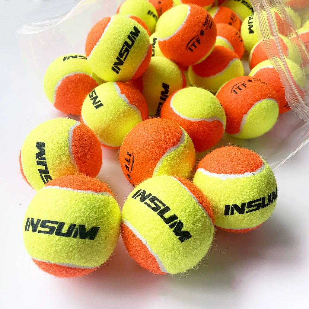 Beach Tennis Ball 2/6/16/25Pcs ITF Approved Stage 2 Beach Tennis  Balls 50% Low Compression for Beginners Ball Training PET Dog