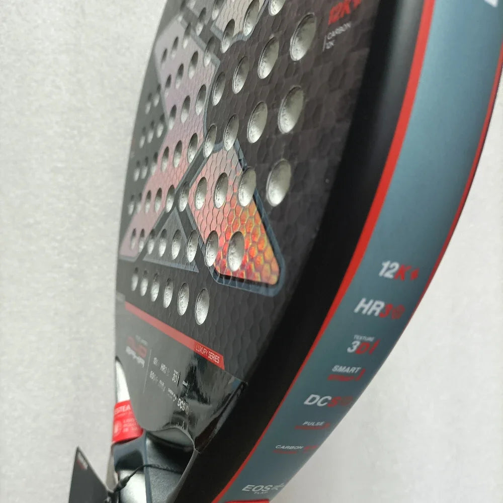 Hot Professional Padel Tennis Racket Carbon Fibre Composite Diamond Shaped EVA Laminated Foam Fengdong 3D SPIN Sports Racquet