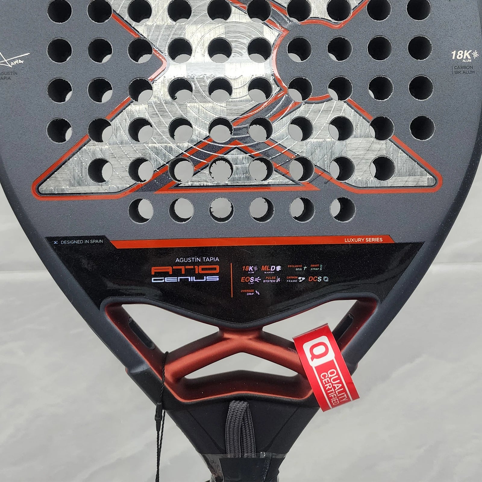 X-ONE-Carbon Fiber Paddle Raquete De Tenis  Nucleo Redondo Forma Para Iniciantes, Raquete Sem Capa Saco, 3K 12K 18K 2023-2025