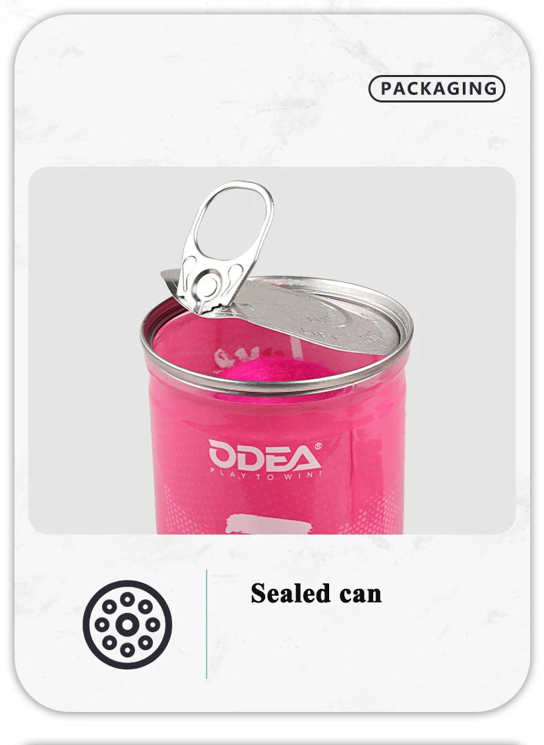 ODEA Professional Tennis Pink Training Ball 2 ball/barrel Match Balls High Elasticity Resistant Durable Excesice Outdoor Traini