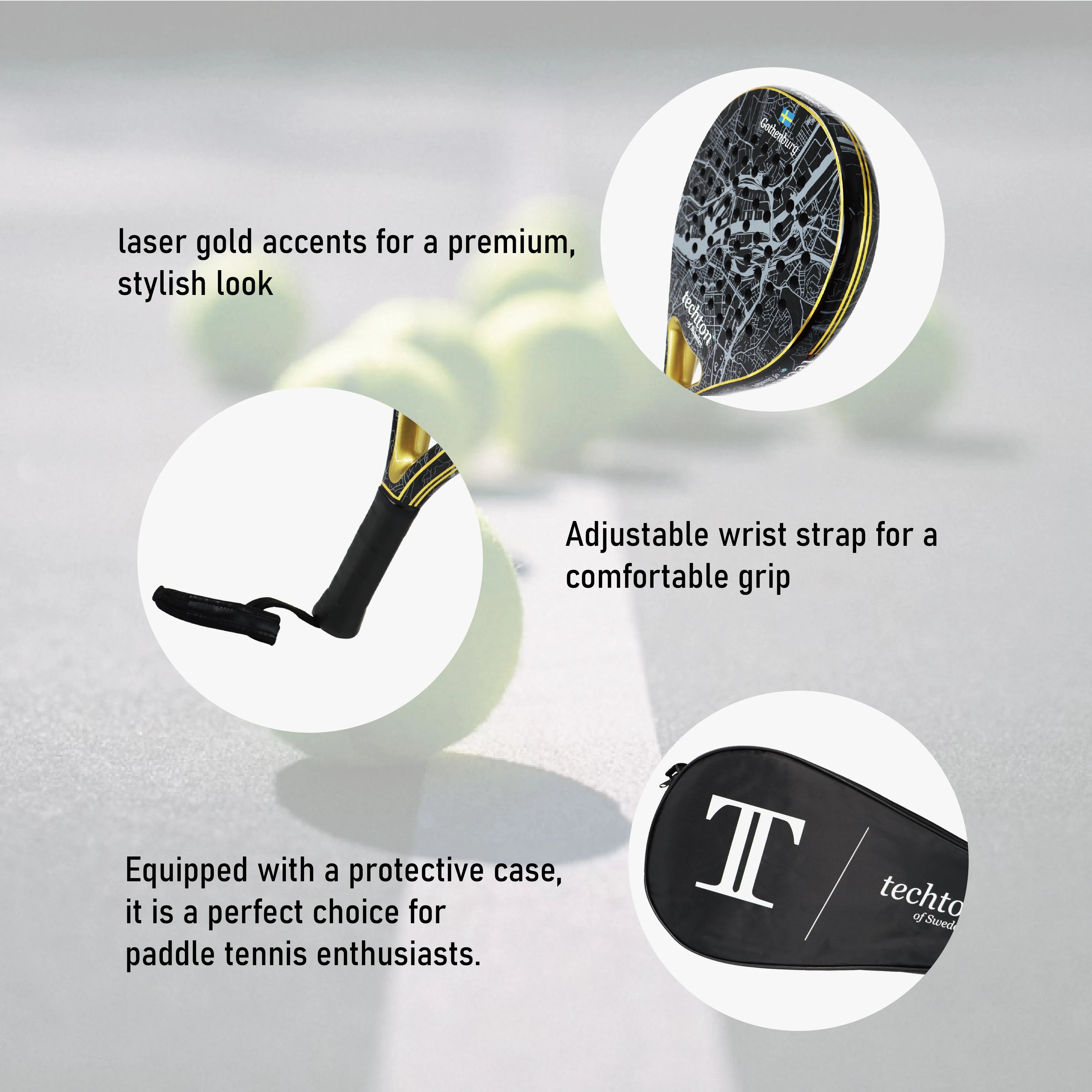 Pala Padel Raquetas de Tenis Racket Paddle Racquet EVA Soft 100%/3K/12K Carbon Fiber 3D Hexgon Paddle with Padel Bag Accessories