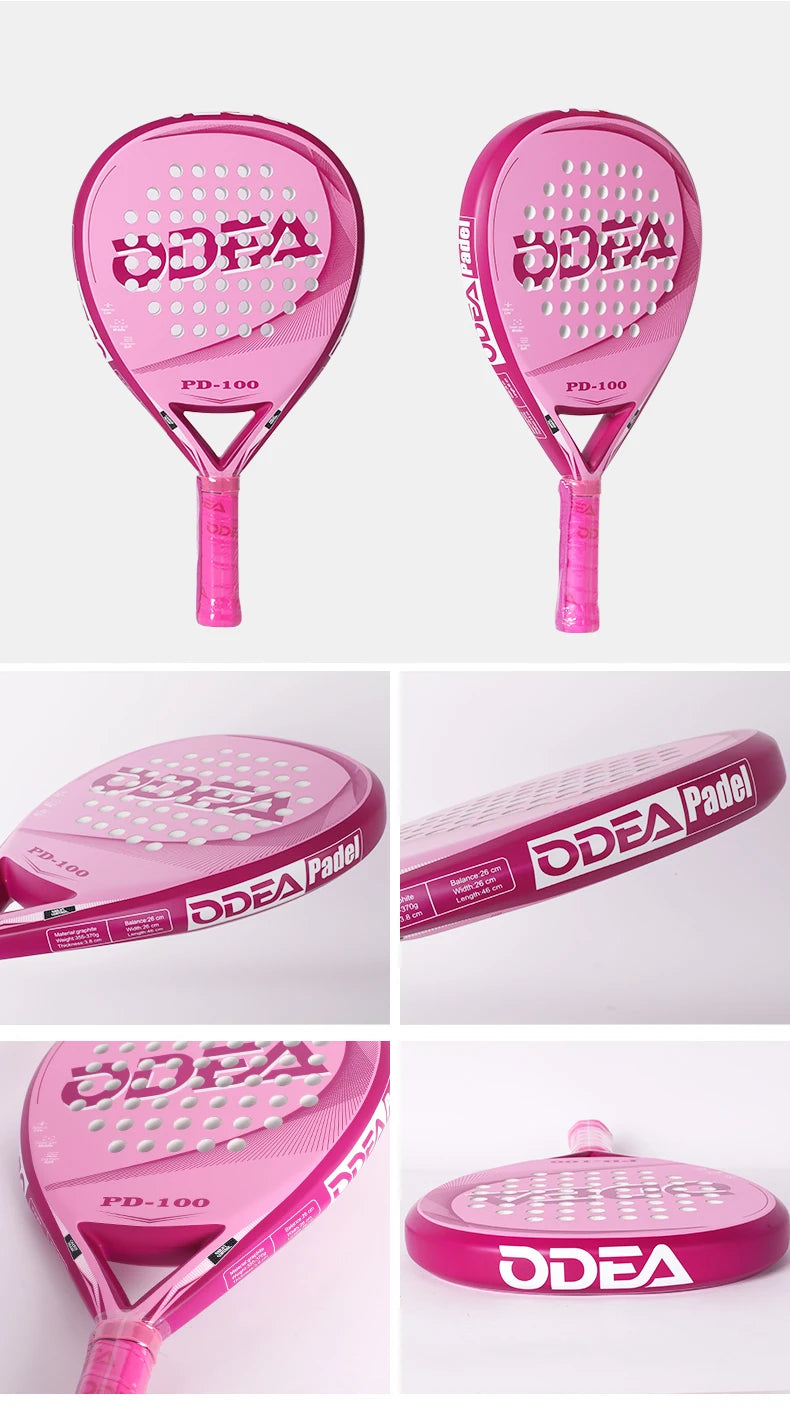 Odea Plate Tennis Racket Cage Beach Paddle Professional Advanced Carbon Fiber Sports Racket Outdoor Sports Racket