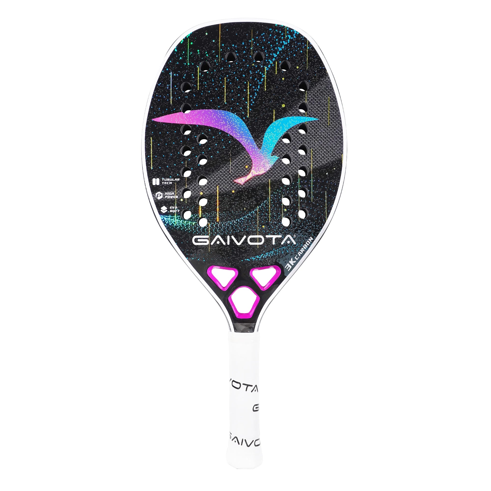 GAIVOTA 2025 carbon fiber beach tennis racket 3K+backpack