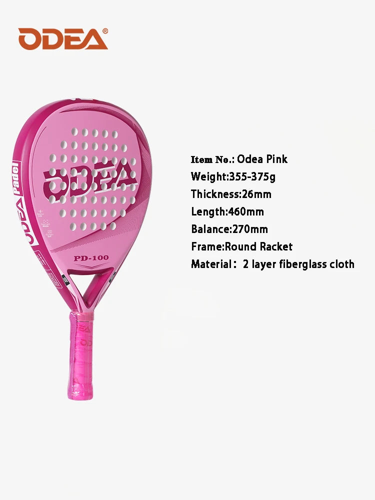 Odea Plate Tennis Racket Cage Beach Paddle Professional Advanced Carbon Fiber Sports Racket Outdoor Sports Racket