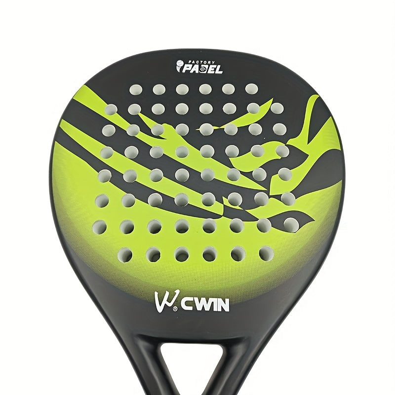 Padel Racket Tennis Carbon Fiber Soft EVA Face Tennis Paddle Racquet Racket with Padle Bag Cover with Free Gift New Hot