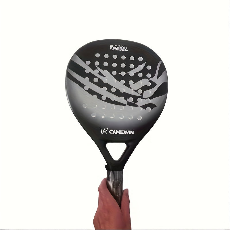 1pc Padel Tennis Paddle, Carbon Fiber With EVA Memory Foam Core Beach Paddle